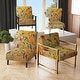 preview thumbnail 8 of 11, Designart "Segment Layers Of Marbled Rock" Upholstered Floral Accent Chair - Mid-Century Arm Chair For Bedroom