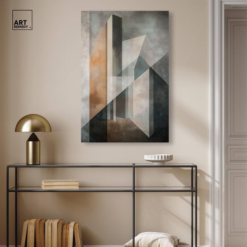 Spatial Geometry Canvas by Art Remedy, Gallery Wrapped