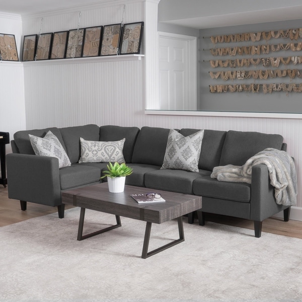 Zahra Modern 5-piece Fabric Sofa Sectional by Christopher Knight Home. Opens flyout.