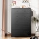preview thumbnail 5 of 19, 5 Drawer 31.5" W Dresser 2 in 1 Convertible Chest with Detachable Top Drawers and Side Fabric Pocket