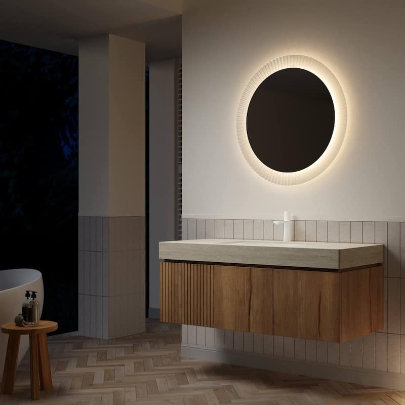 48" Bathroom Vanity with Sintered Stone countertop and Sink
