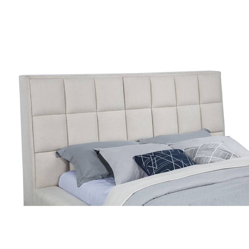 Dreux Upholstered Panel Platform Bed