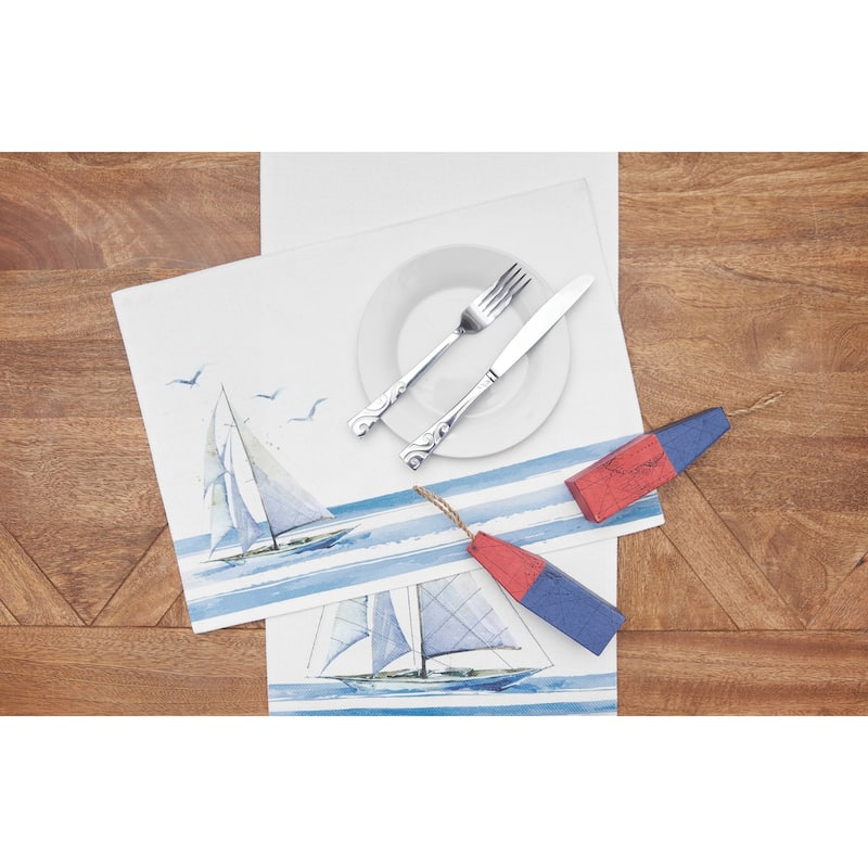 Let Your Dreams Set Sail Embroidered Placemat Set of 6 - Set of 6