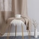 preview thumbnail 60 of 94, HLC.me Abbey Faux Linen Textured Semi Sheer Privacy Light Filtering Transparent Window Grommet Curtain Panels, Pair