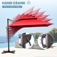 preview thumbnail 49 of 85, 11 x 11 FT Outdoor Square Patio Cantilever Offset Umbrella with Crank and 360 Degrees Rotation