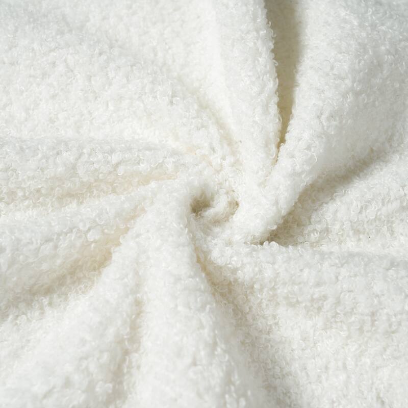 Christopher Knight Home-Upholstered Bed Frame with Curved Headboard