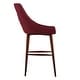 preview thumbnail 21 of 28, Sasha Espresso Barrel Back Counter Stools (Set of 2) iNSPIRE Q Modern