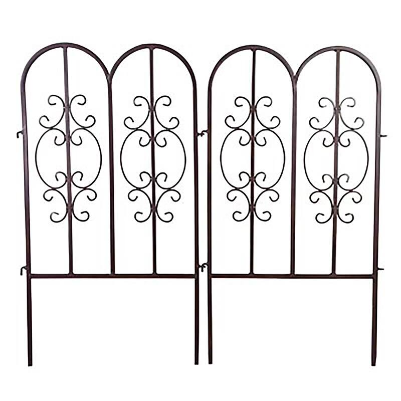 Montebello Iron Garden Fencing, Set of 4