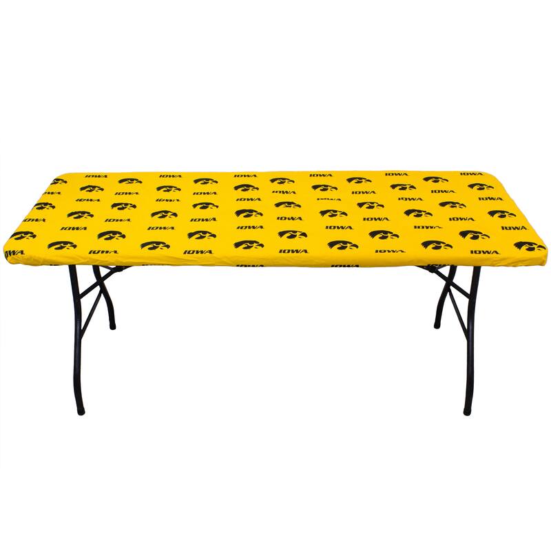 Iowa Hawkeyes Tailgate Fitted Tablecloth, 33" x 33", Card Table
