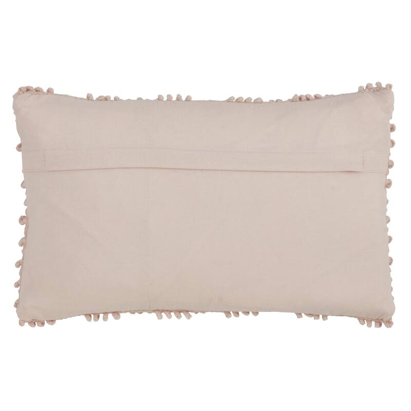 Nubby Design Down Filled Throw Pillow