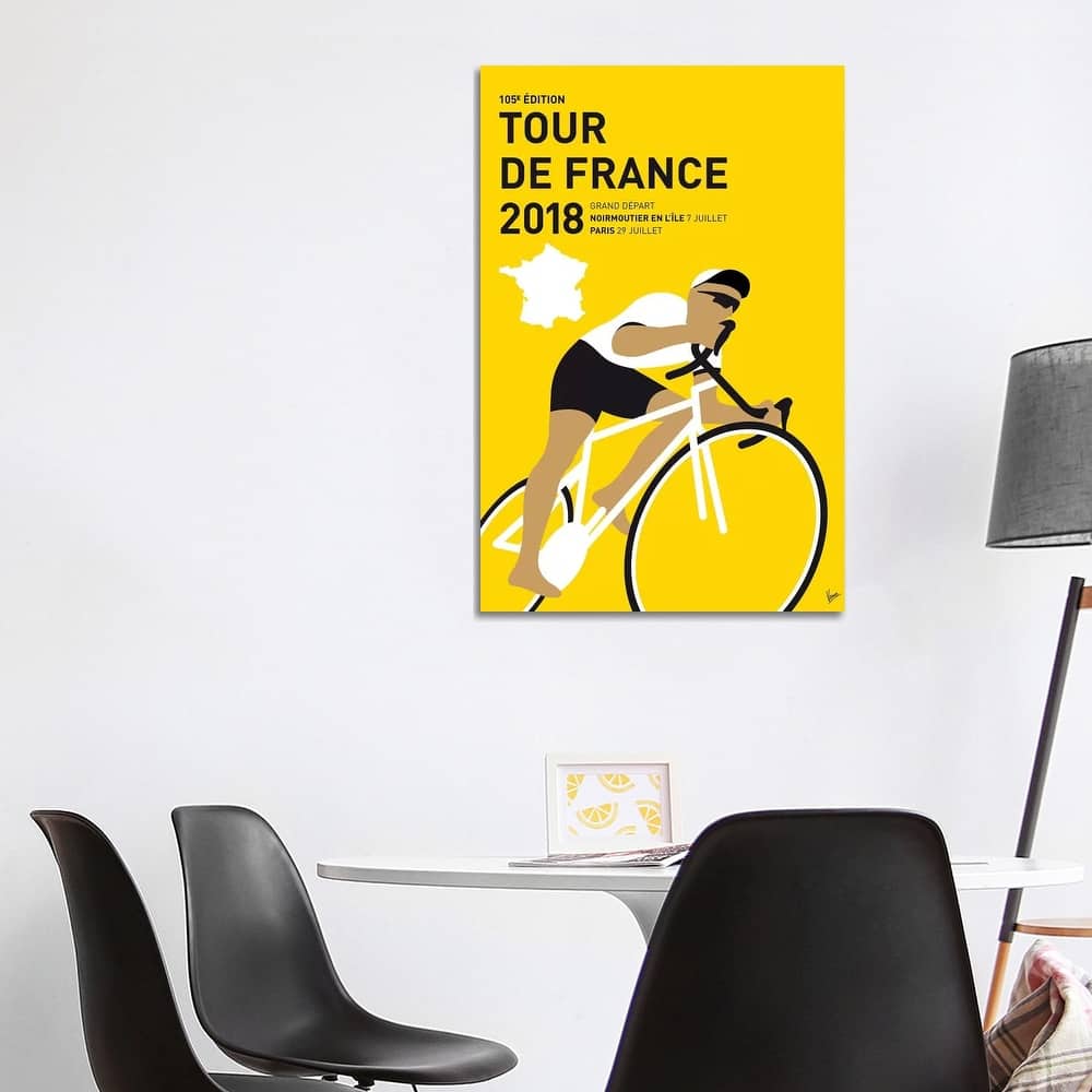 iCanvas "Tour de France 2018 Minimal Poster" by Chungkong Canvas Print