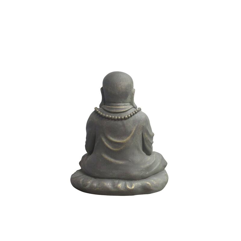 13.75" Small Praying Buddha Outdoor Garden Statue