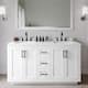 Option White / White Quartz Top / Matte Black Hardware