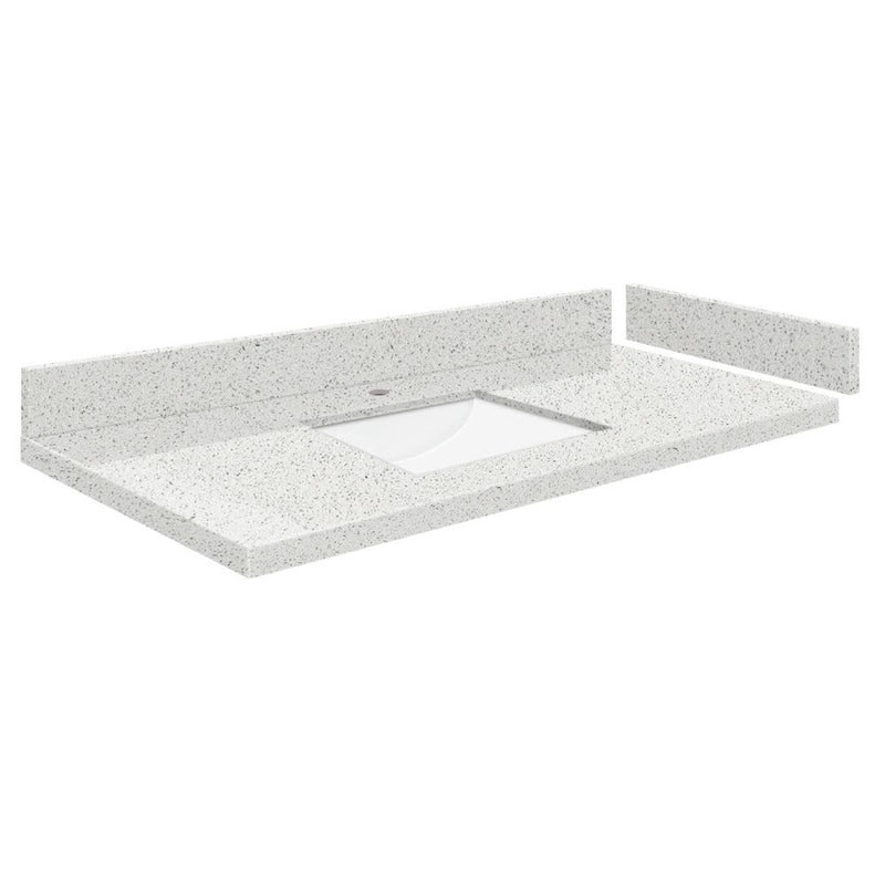 Transolid VT40.25x22-1RU-1 Silestone 41" Quartz Vanity Top with