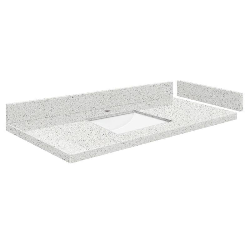 Transolid VT42.75x22-1RU-1 Silestone 43" Quartz Vanity Top with