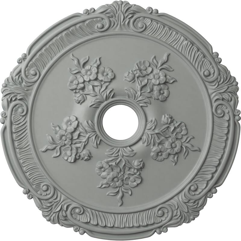 26"OD x 3 3/4"ID x 1 1/2"P Attica with Rose Ceiling Medallion