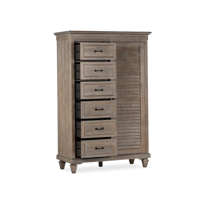 Magnussen Home Lancaster Dovetail Grey Gentleman'S Chest