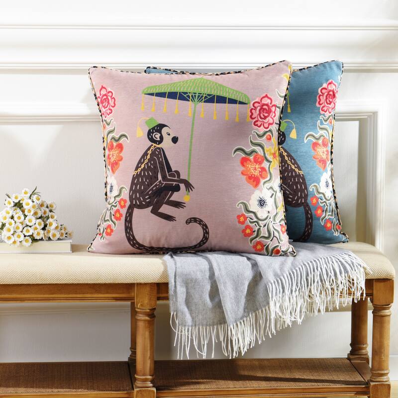 StyleCraft Maharaja Monkey Left Side Throw Pillow