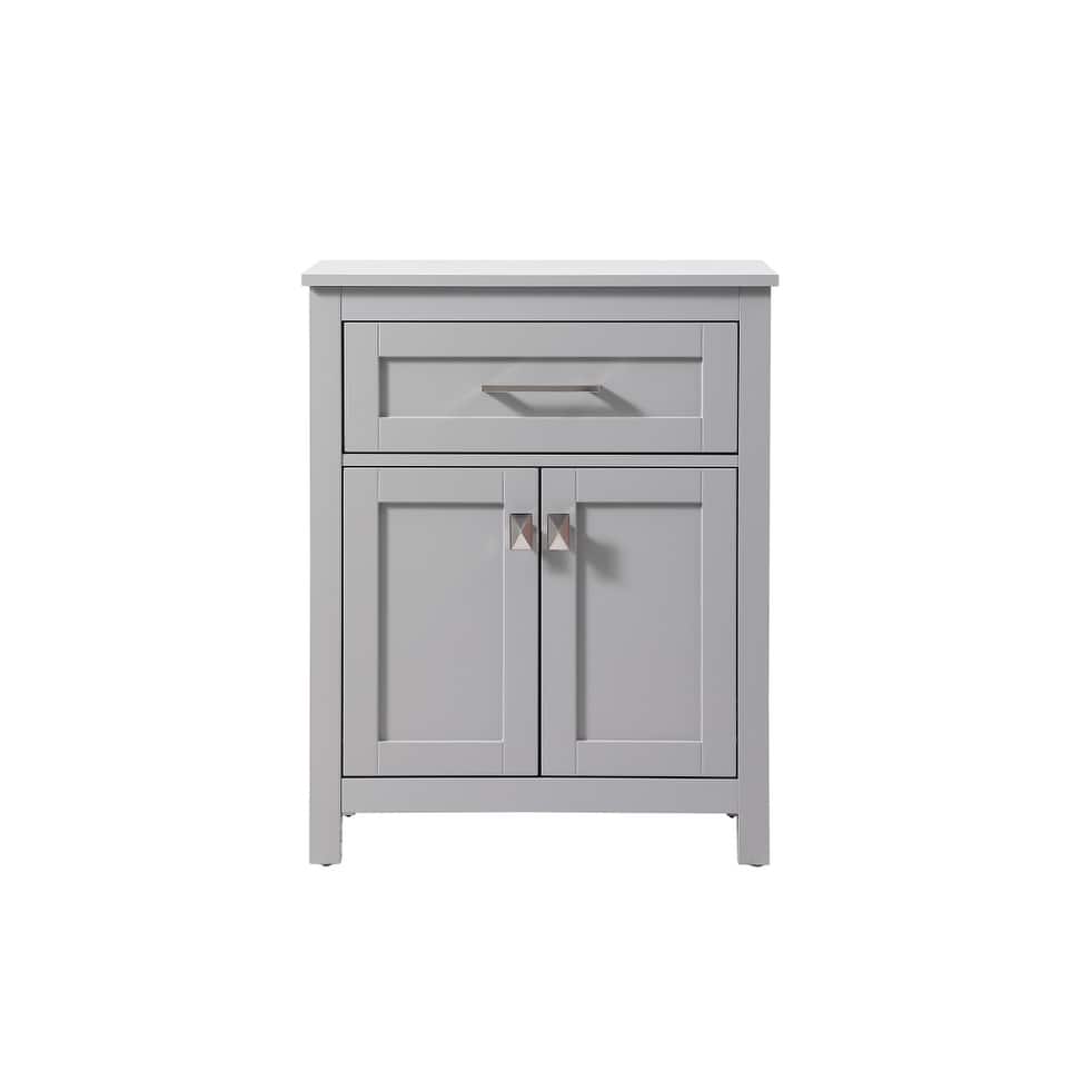 Indigo Home 24 Inch Bathroom Storage Freestanding Cabinet