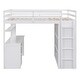 preview thumbnail 13 of 37, Muti-functional Full size Loft Bed with Drawers,Desk,and Wardrobe,Solid Construction