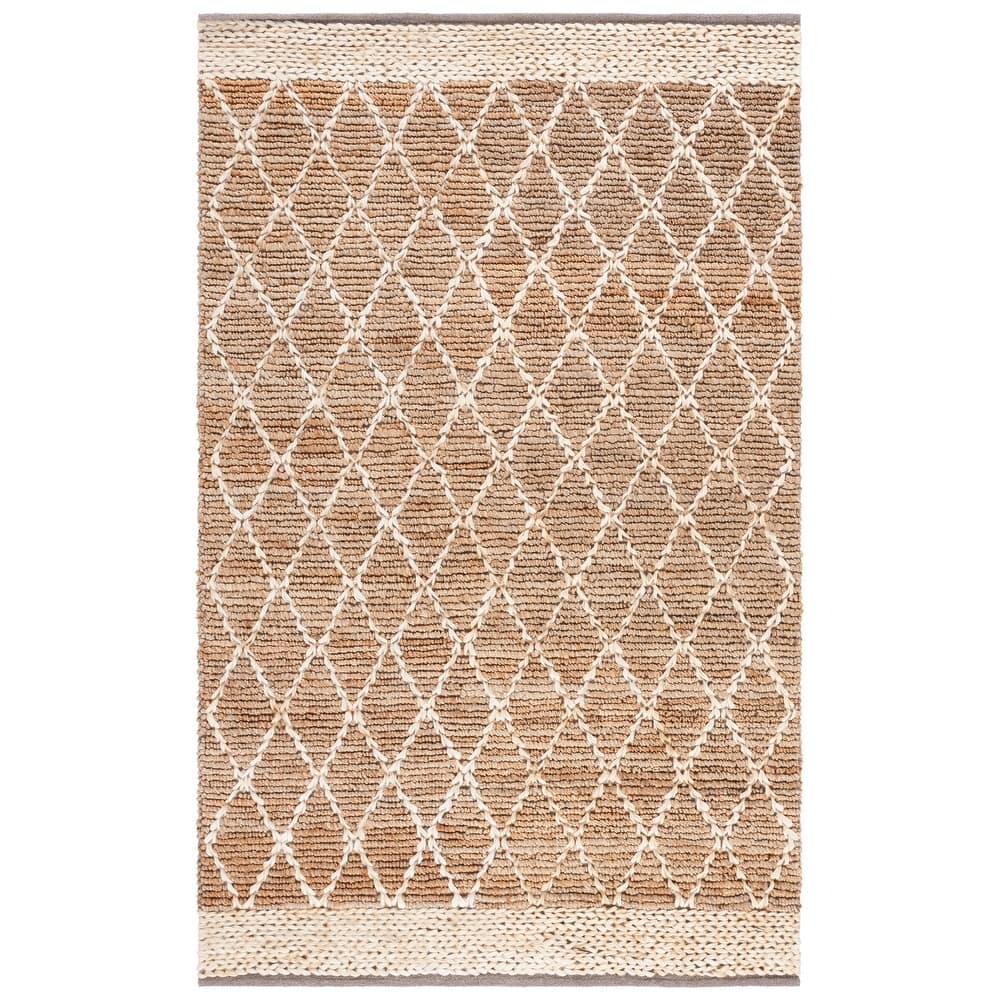 SAFAVIEH Handmade Natural Fiber Foolke Casual Jute Trellis Rug