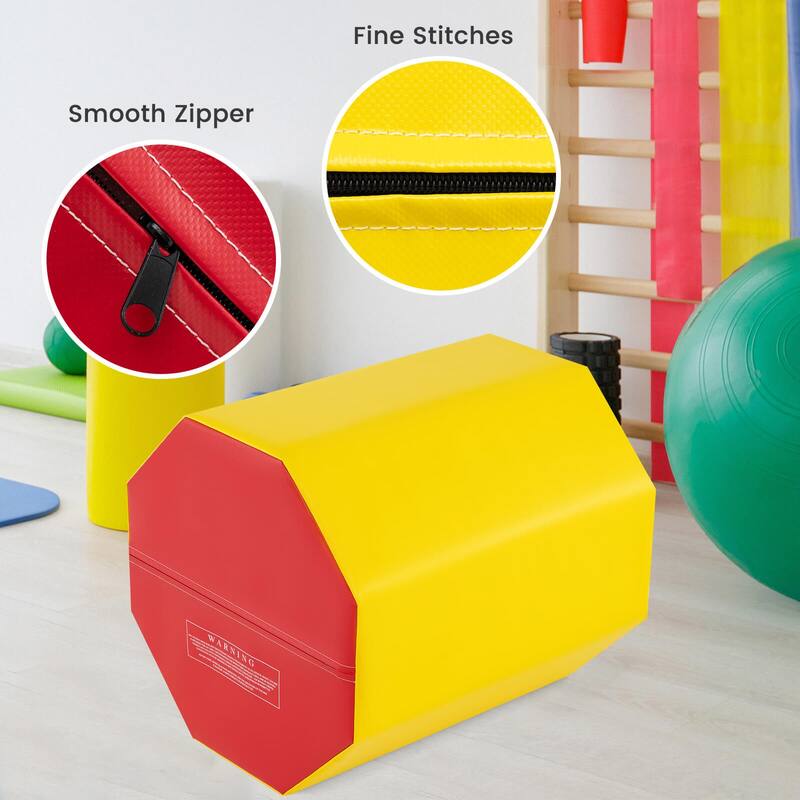 Costway 24.5" x 26" Octagon Gymnastics Mat Skill Shape Tumbling Mat - See Details