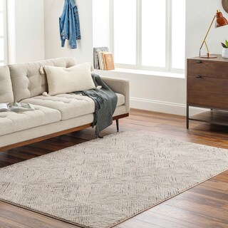 Livabliss Alder Machine Striped Geometric Area Rug