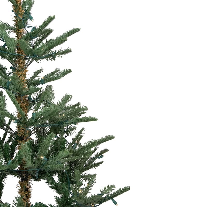 Pre-Lit Nordmann Fir Artificial Christmas Tree Warm Clear LED Lights.
