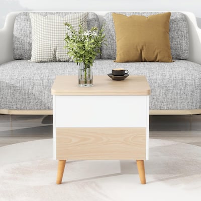 Modern Multi-functional Coffee Table Extendable with Storage & Lift Top