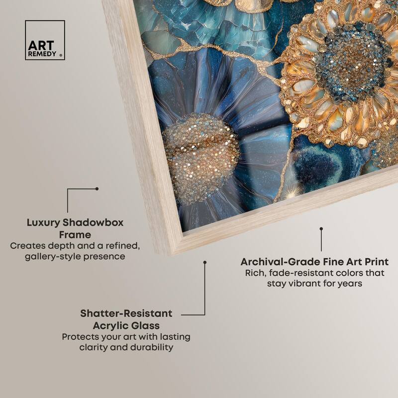 Opulent Geode I Shadowbox by Art Remedy