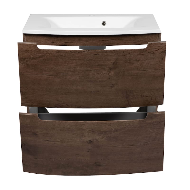 Modern Free standing Bathroom Vanity with Washbasin | Delux Collection with Mirror