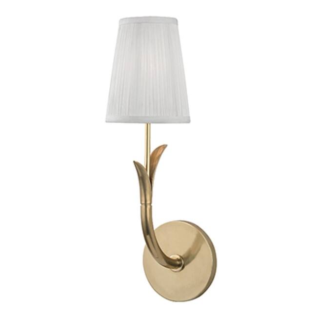 Hudson Valley Lighting Deering Single Light 16" Tall Wall Sconce - Aged Brass