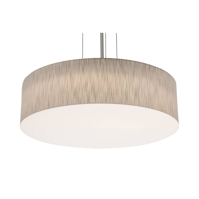 AFX Anton 24'' LED Pendant - Satin Nickel Finish - Jute