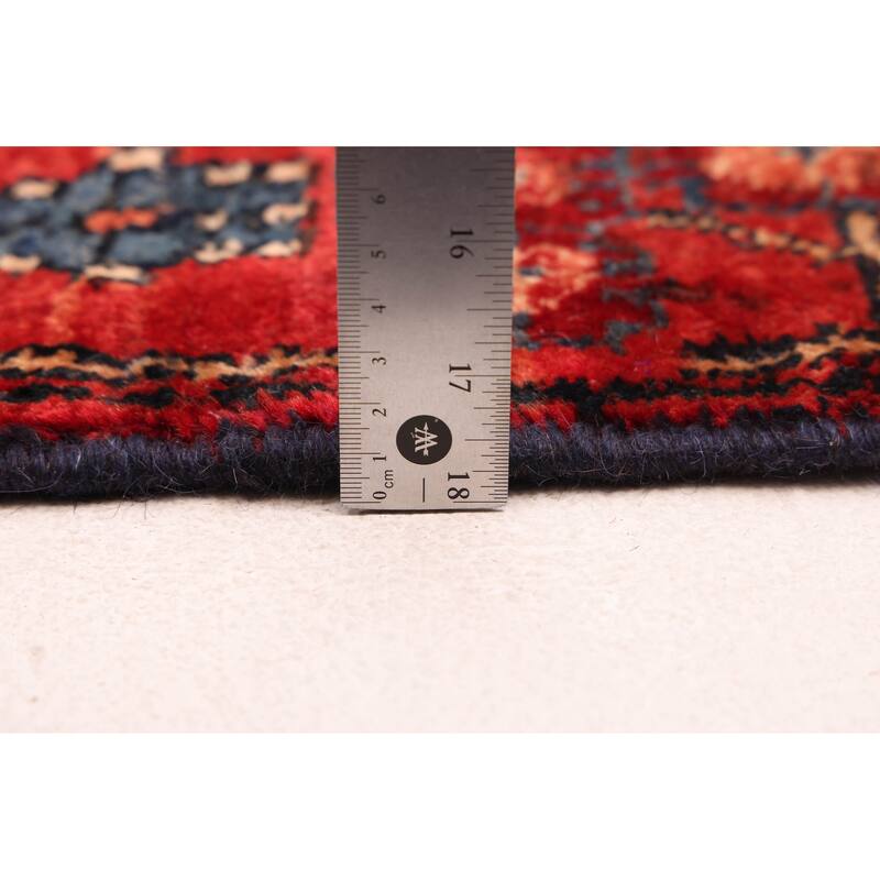 ECARPETGALLERY Hand-knotted Anatolian Vintage Dark Navy Wool Rug - 4'4 x 9'2