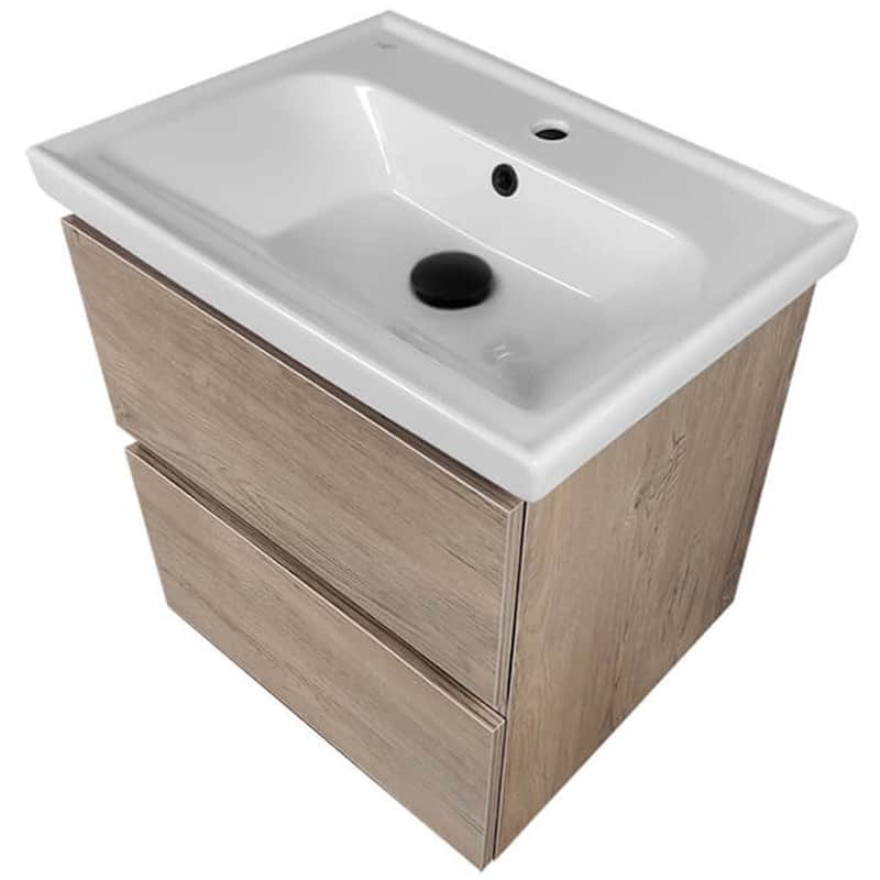 Nameeks Sky-2618-W Sky 26" Wall Mounted Single Basin Vanity Set with