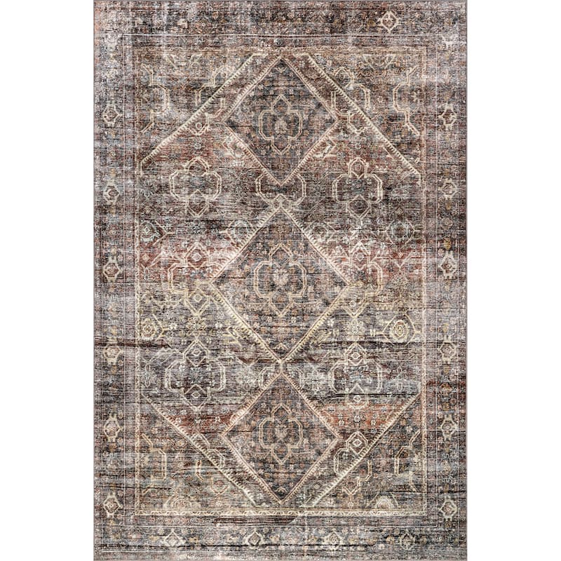 Nuloom Zofia SpinClean Vintage Persian Machine Washable Area Rug