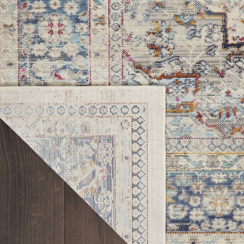 HomeRootsFloral Transitional Runner Area Rug - 96' X '28' X '0.5