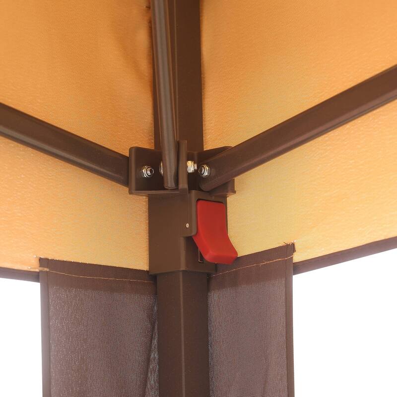 Ainfox 11x11ft Gazebo Outdoor Pop up Canopy with Mosquito Net and Carry Bag