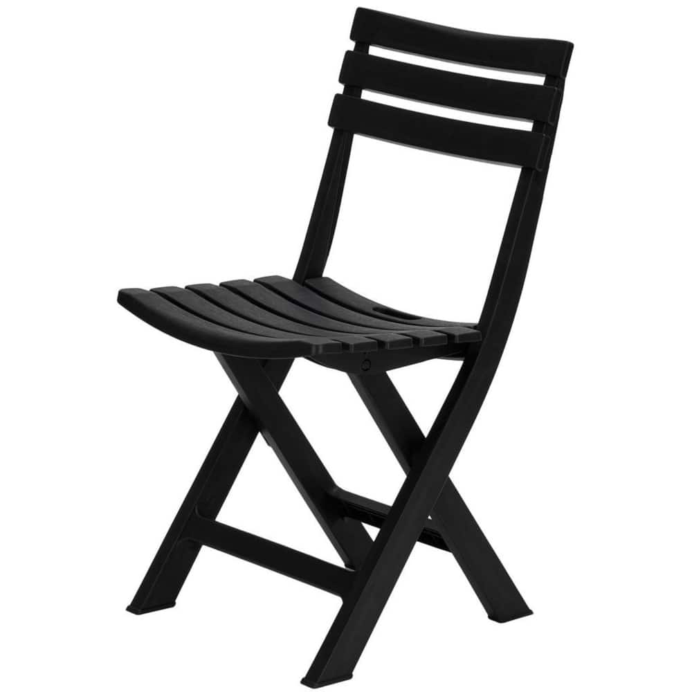 Outdoor Folding Chair Set of 4 UV Resistant Space-Saving Seating