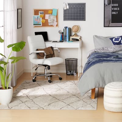 Everwash Treasure Alan Modern Geometric Machine Washable Area Rug, Beige/Brown