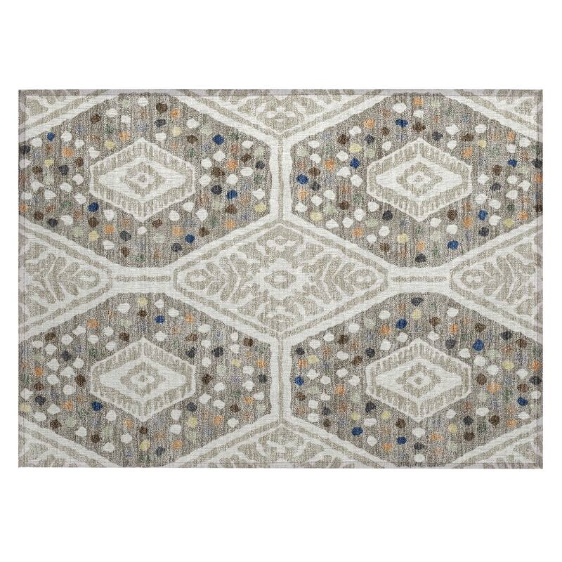 Machine Washable Indoor/ Outdoor Global Nipsey Chantille Rug