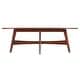 preview thumbnail 4 of 8, SEI Furniture Rhoda Mid Century Modern Oval Wood Coffee Table