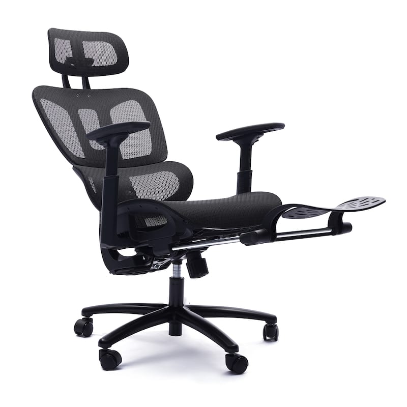 Sealy® Huxley Mesh Swivel Office Chair with Adjustable Headrest