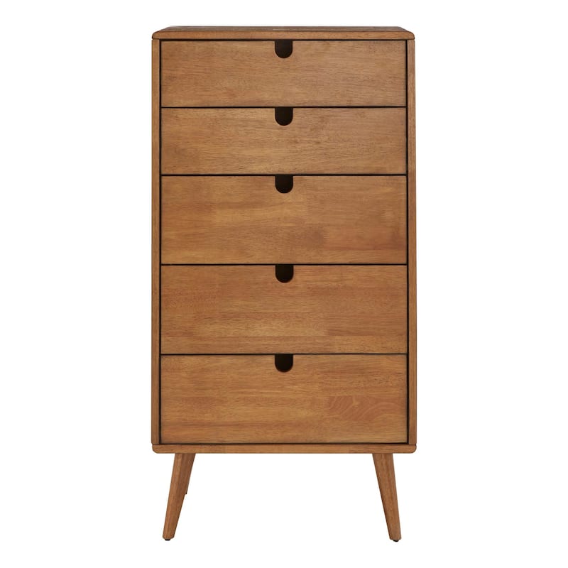 Clark Oak Finish 5-drawer Chest by iNSPIRE Q Modern