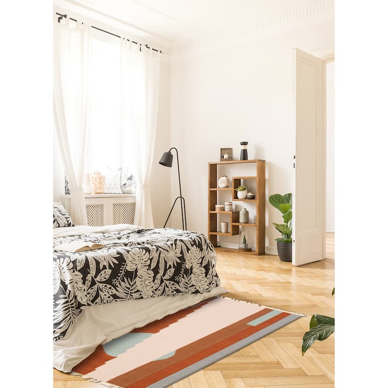Ankara FW Copper Kilim 5'2" x 7'10" - 5'2 x 7'10