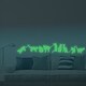 preview thumbnail 2 of 0, Walplus Peel and Stick Glow In The Dark Nine Cats Wall Sticker Home Room Decor