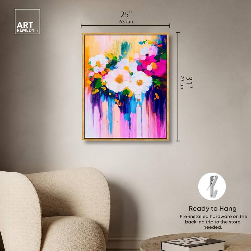 Contrast of Purity I Canvas by Art Remedy