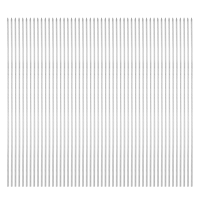 50pcs Kebob Skewers 33cm x 3mm Stainless Steel Round BBQ Grill Sticks - 33cm x 3mm