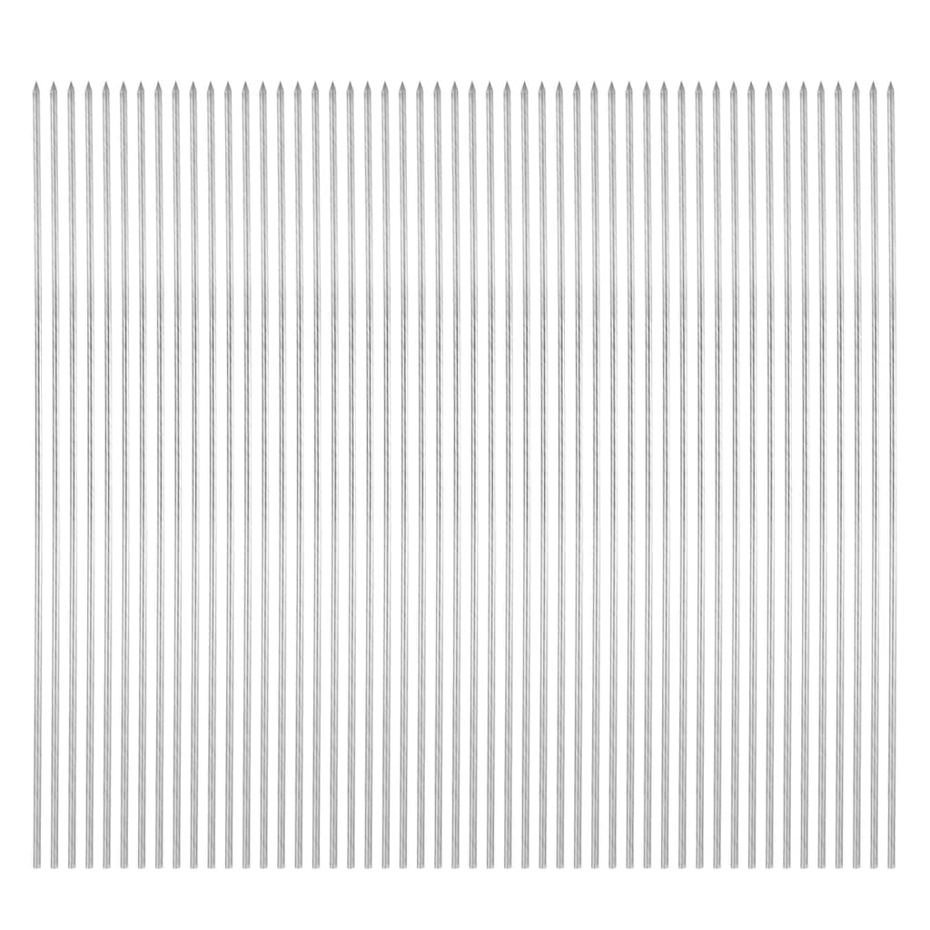 50pcs Kebob Skewers 33cm x 3mm Stainless Steel Round BBQ Grill Sticks - 33cm x 3mm