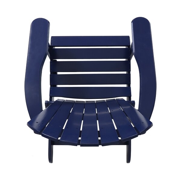 Hanlee Acacia Wood Folding Adirondack Chair by Christopher Knight